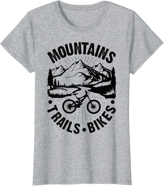 Mountain Biking Cycling Vintage Bicycle Bike Rider Cyclist T-Shirt