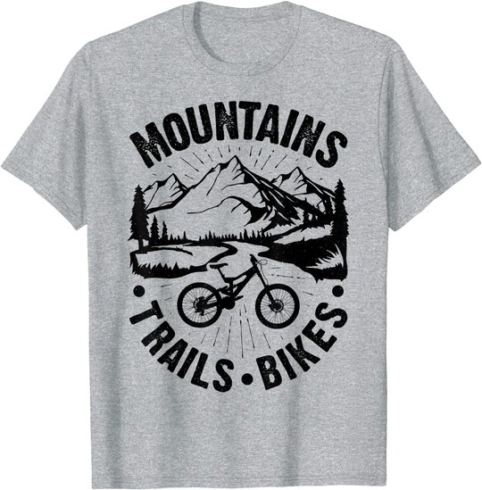 Mountain Biking Cycling Vintage Bicycle Bike Rider Cyclist T-Shirt