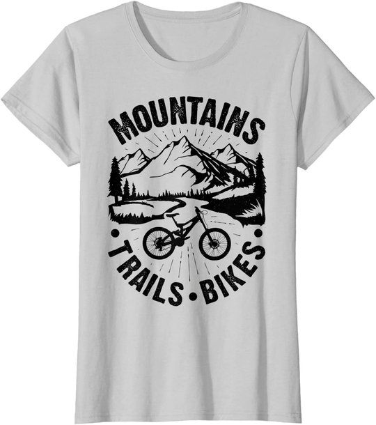 Mountain Biking Cycling Vintage Bicycle Bike Rider Cyclist T-Shirt