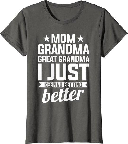 Womens Mom Grandma Great Grandma Mother T-Shirt