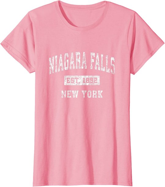 Niagara Falls New York NY Vintage Established Sports Design T-Shirt