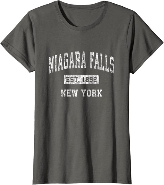 Niagara Falls New York NY Vintage Established Sports Design T-Shirt