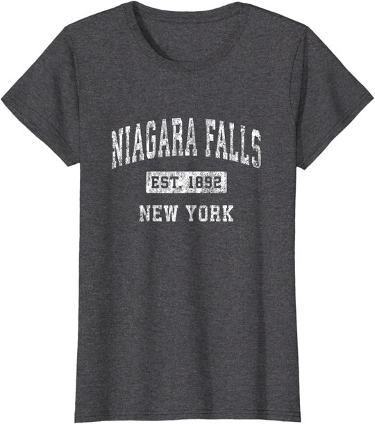 Niagara Falls New York NY Vintage Established Sports Design T-Shirt