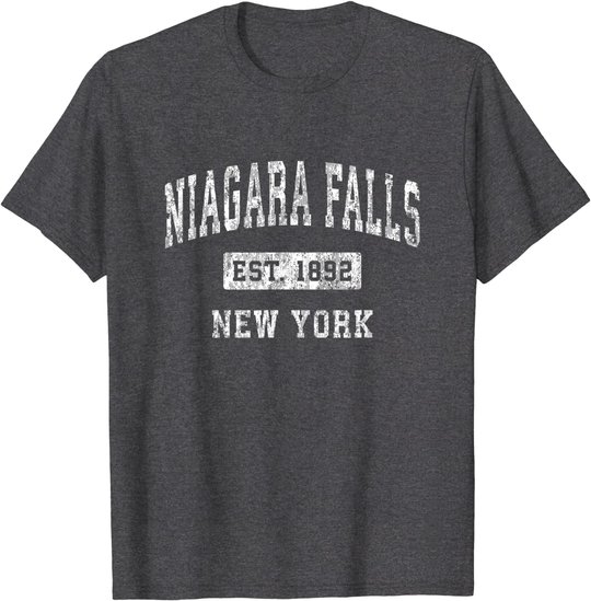 Niagara Falls New York NY Vintage Established Sports Design T-Shirt