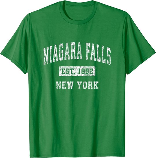 Niagara Falls New York NY Vintage Established Sports Design T-Shirt