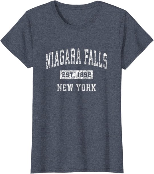 Niagara Falls New York NY Vintage Established Sports Design T-Shirt