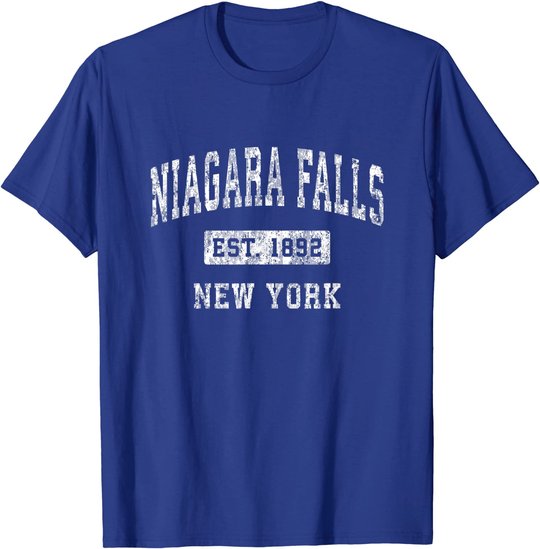 Niagara Falls New York NY Vintage Established Sports Design T-Shirt