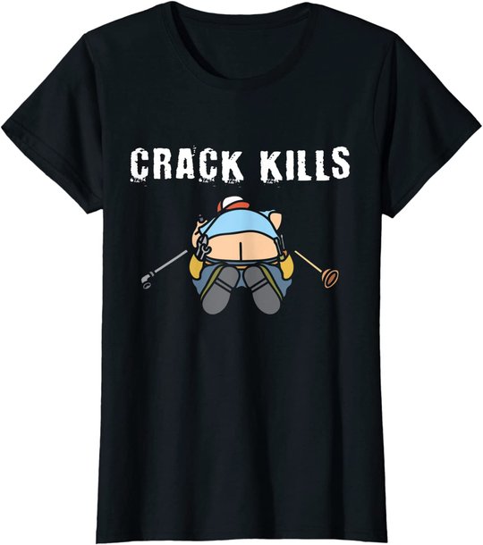 Plumbers crack Construction Worker Cleavage - Plumber T-Shirt