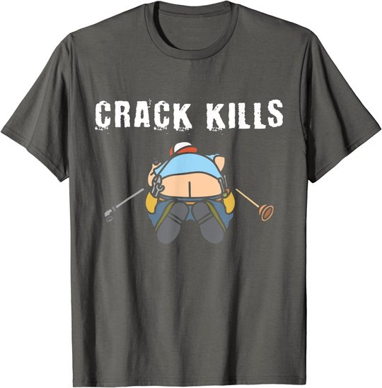 Plumbers crack Construction Worker Cleavage - Plumber T-Shirt