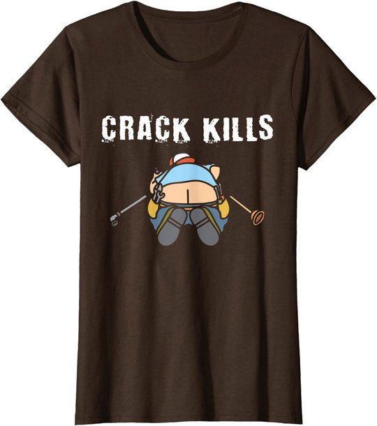 Plumbers crack Construction Worker Cleavage - Plumber T-Shirt
