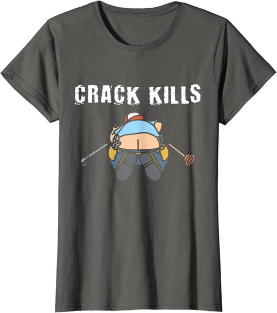 Plumbers crack Construction Worker Cleavage - Plumber T-Shirt