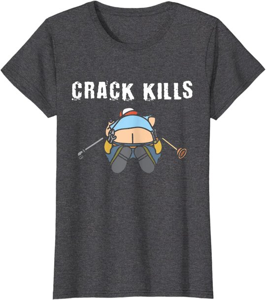 Plumbers crack Construction Worker Cleavage - Plumber T-Shirt