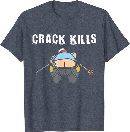 Plumbers crack Construction Worker Cleavage - Plumber T-Shirt