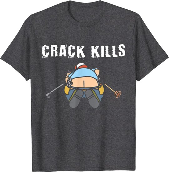 Plumbers crack Construction Worker Cleavage - Plumber T-Shirt