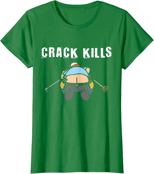 Plumbers crack Construction Worker Cleavage - Plumber T-Shirt
