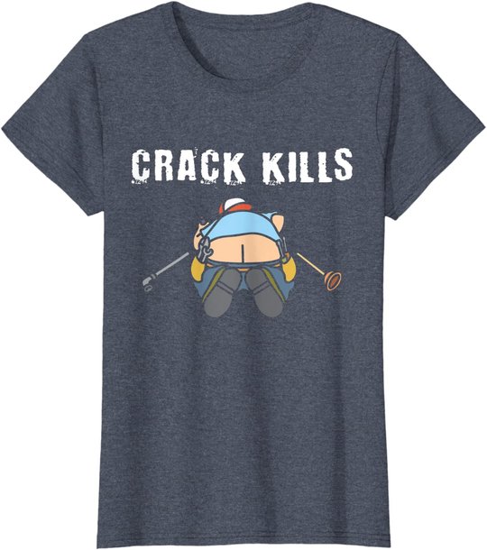 Plumbers crack Construction Worker Cleavage - Plumber T-Shirt