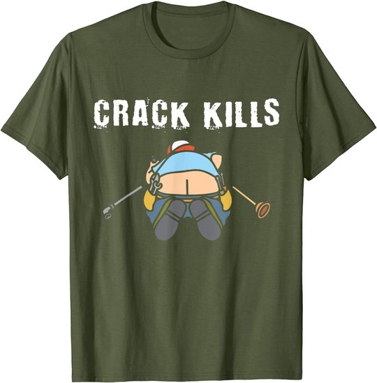 Plumbers crack Construction Worker Cleavage - Plumber T-Shirt