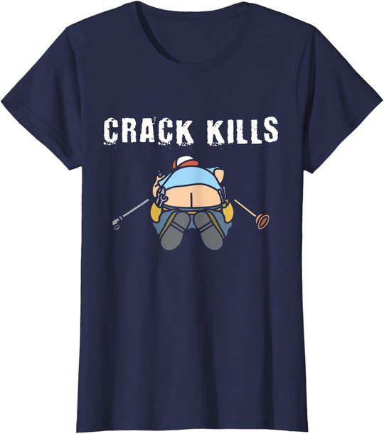 Plumbers crack Construction Worker Cleavage - Plumber T-Shirt