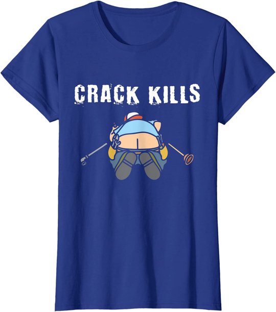 Plumbers crack Construction Worker Cleavage - Plumber T-Shirt