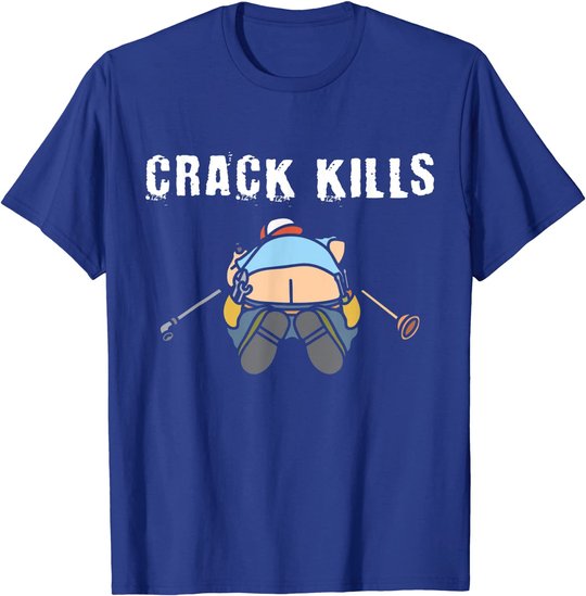 Plumbers crack Construction Worker Cleavage - Plumber T-Shirt