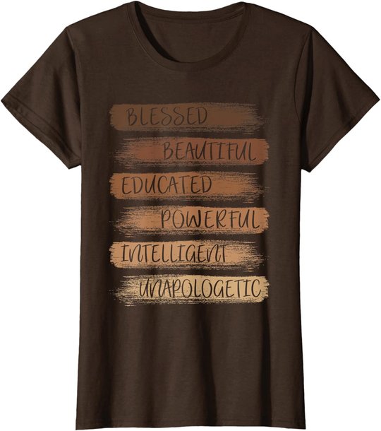Melanin African American Black History Month Women Girls T-Shirt