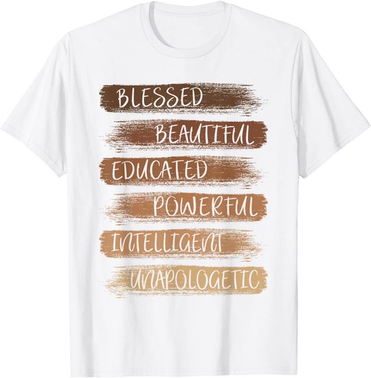 Melanin African American Black History Month Women Girls T-Shirt