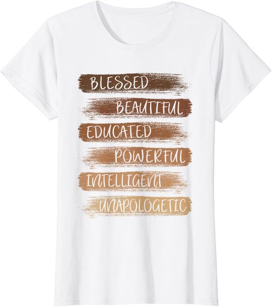 Melanin African American Black History Month Women Girls T-Shirt