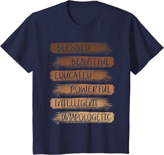 Melanin African American Black History Month Women Girls T-Shirt