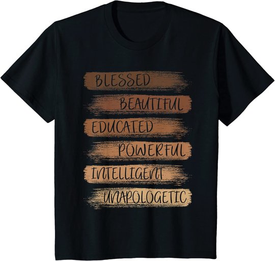 Melanin African American Black History Month Women Girls T-Shirt