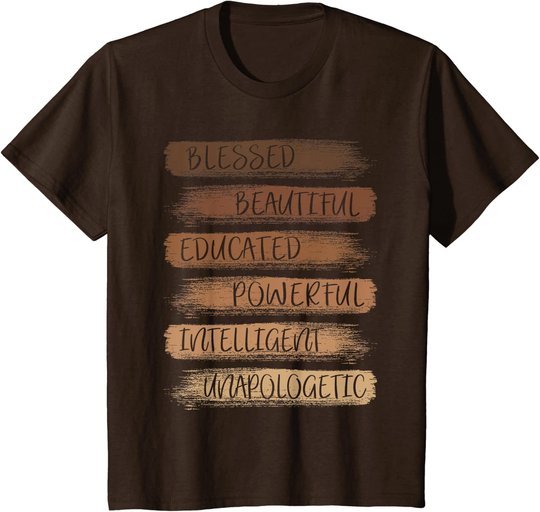 Melanin African American Black History Month Women Girls T-Shirt