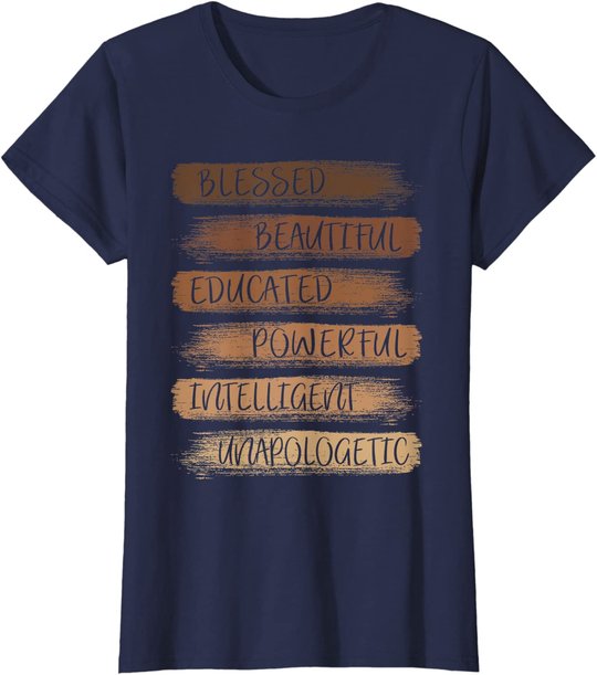 Melanin African American Black History Month Women Girls T-Shirt