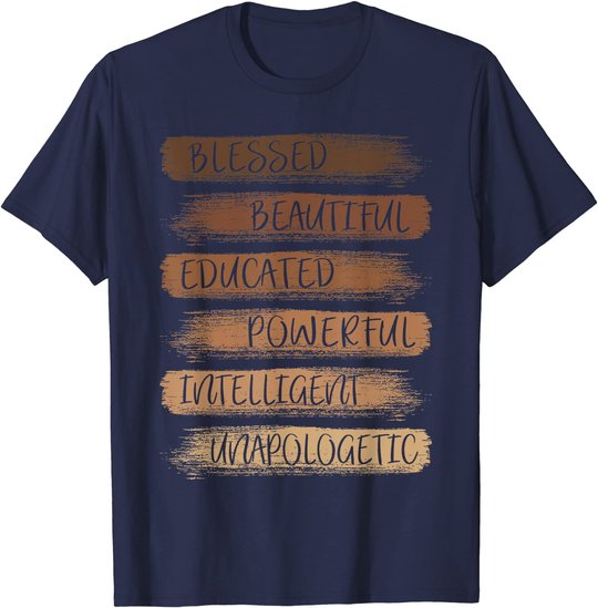 Melanin African American Black History Month Women Girls T-Shirt