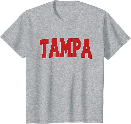 TAMPA FL FLORIDA Varsity Style USA Vintage Sports T-Shirt