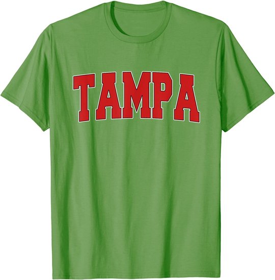 TAMPA FL FLORIDA Varsity Style USA Vintage Sports T-Shirt