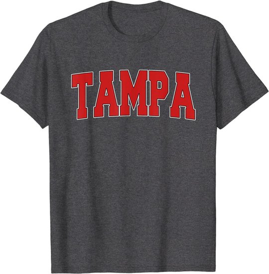 TAMPA FL FLORIDA Varsity Style USA Vintage Sports T-Shirt