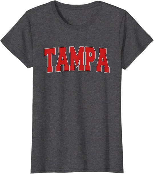 TAMPA FL FLORIDA Varsity Style USA Vintage Sports T-Shirt