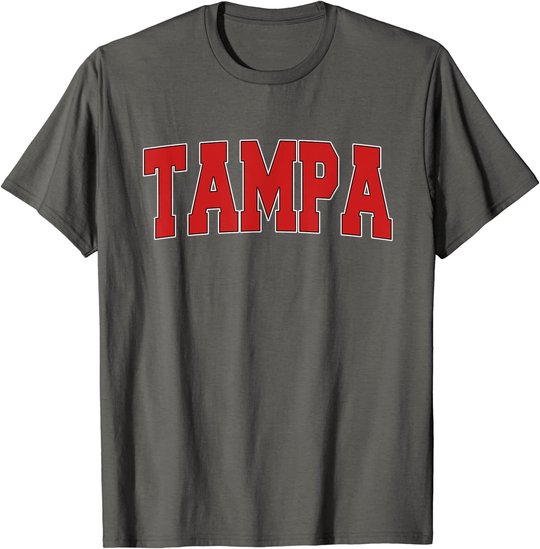 TAMPA FL FLORIDA Varsity Style USA Vintage Sports T-Shirt