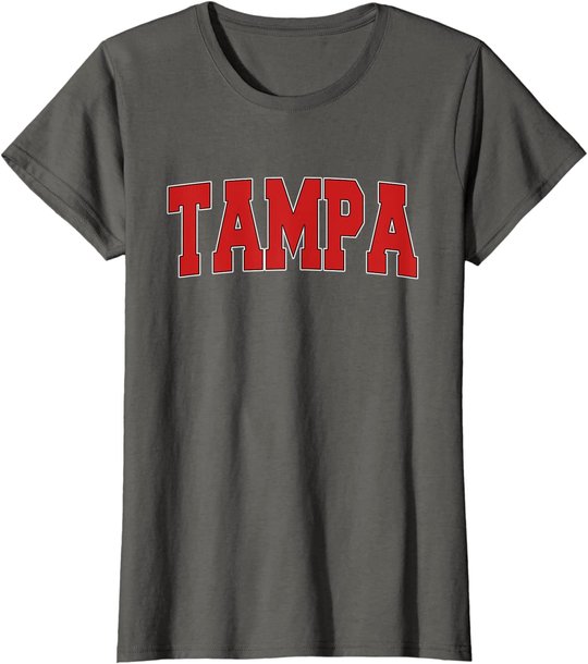 TAMPA FL FLORIDA Varsity Style USA Vintage Sports T-Shirt