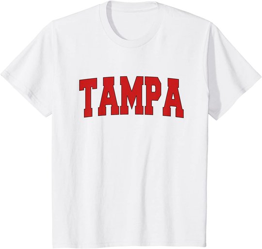 TAMPA FL FLORIDA Varsity Style USA Vintage Sports T-Shirt