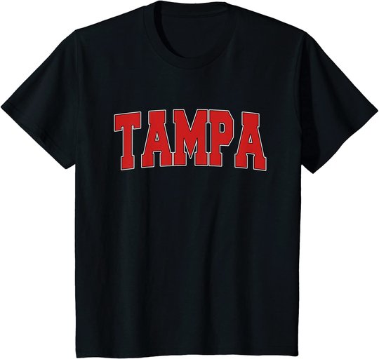 TAMPA FL FLORIDA Varsity Style USA Vintage Sports T-Shirt