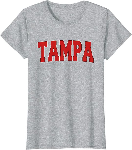 TAMPA FL FLORIDA Varsity Style USA Vintage Sports T-Shirt