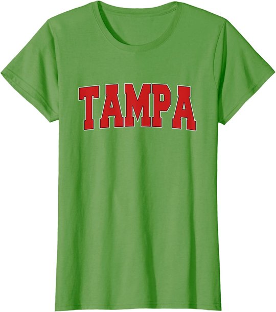 TAMPA FL FLORIDA Varsity Style USA Vintage Sports T-Shirt