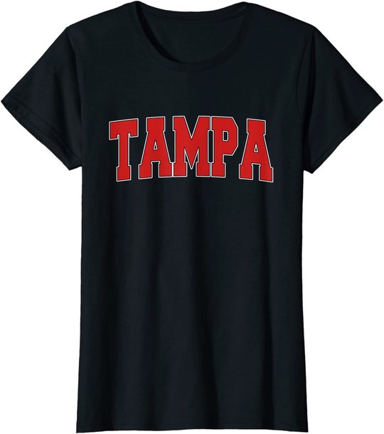 TAMPA FL FLORIDA Varsity Style USA Vintage Sports T-Shirt