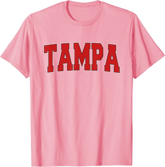 TAMPA FL FLORIDA Varsity Style USA Vintage Sports T-Shirt