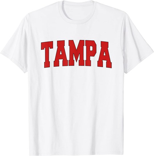 TAMPA FL FLORIDA Varsity Style USA Vintage Sports T-Shirt