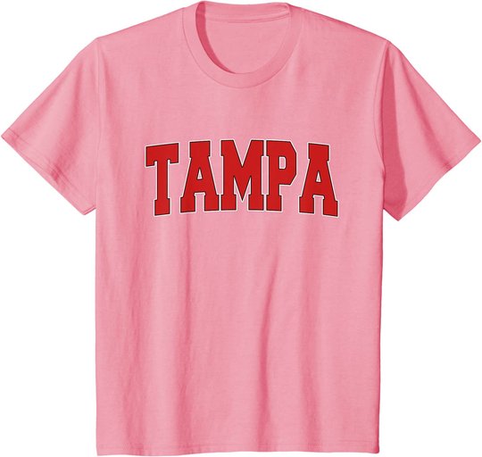 TAMPA FL FLORIDA Varsity Style USA Vintage Sports T-Shirt