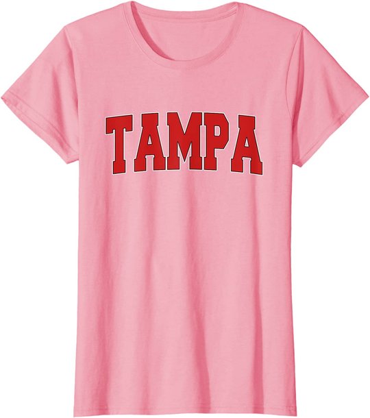 TAMPA FL FLORIDA Varsity Style USA Vintage Sports T-Shirt