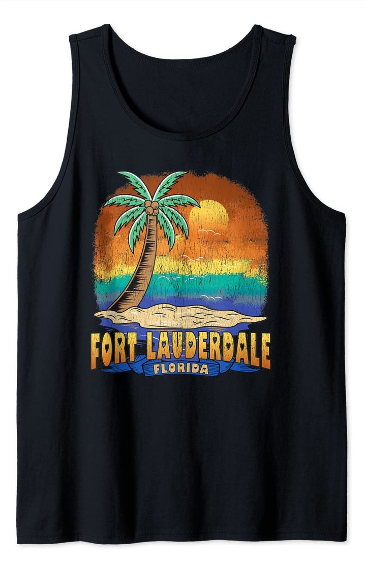 Fort Lauderdale Florida | Vintage Distressed Souvenir Tank Top