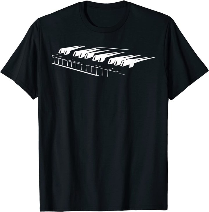 Piano Player Pianist Gift Musician Keyboard Keys Orchestra T-Shirt