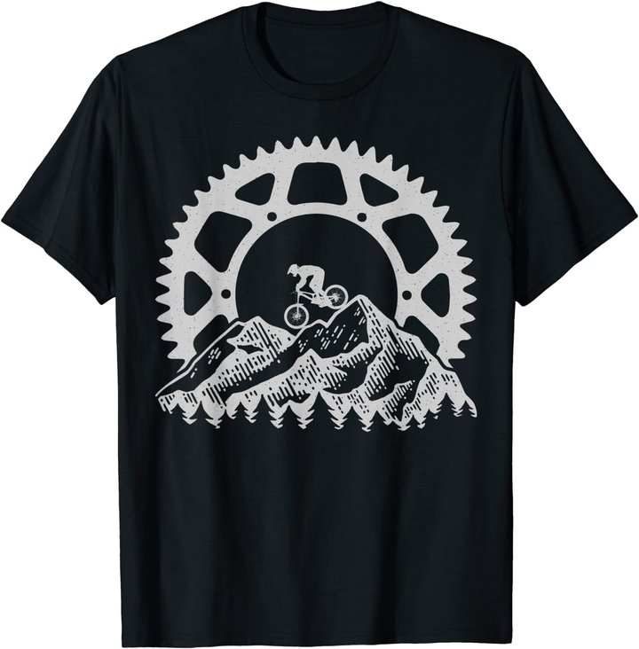 Mountain Biking Gear Retro Vintage MTB Bicycle Bike Rider T-Shirt